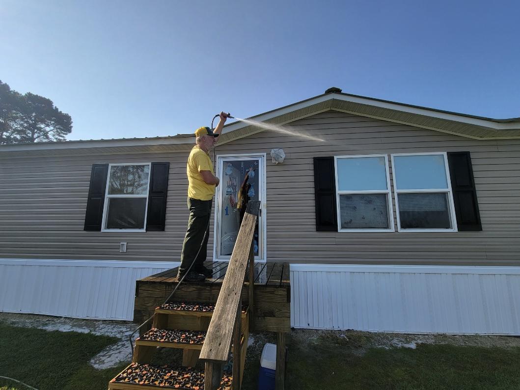 Modular Home Softwash in Rosalie Alabama 